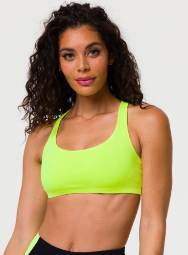 Image Title Onzie Chic Bra - Neon Yellow